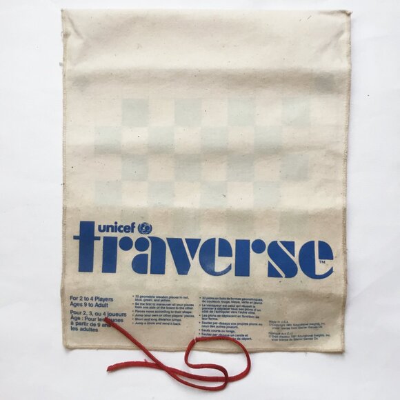 Vintage Traverse Unicef Canvas Packable Board Game Educational Insights 1992 - Picture 5 of 10